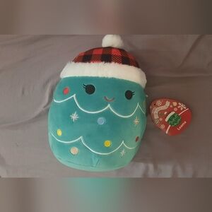 Squishmallows Teal Christmas Tree Plush